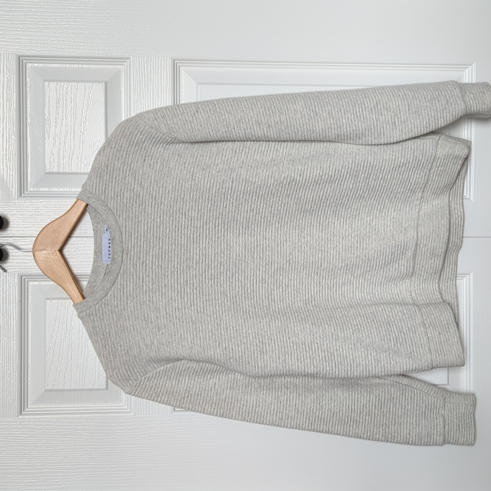 TOPMAN ribbed long sleeve shirt